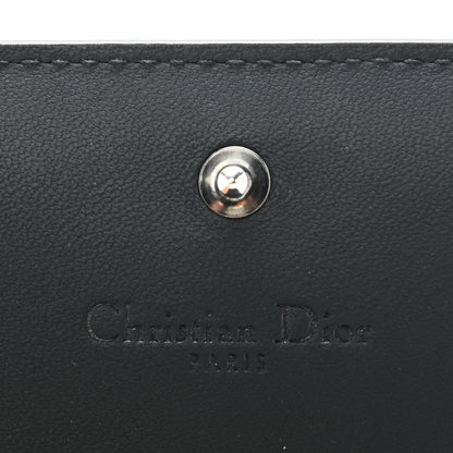 Christian Dior Lambskin Cannage Mini Lady Dior Wallet Black 6 of 7