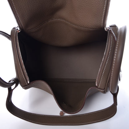 Hermes Taurillon Clemence Lindy 30 Etoupe 7 of 10
