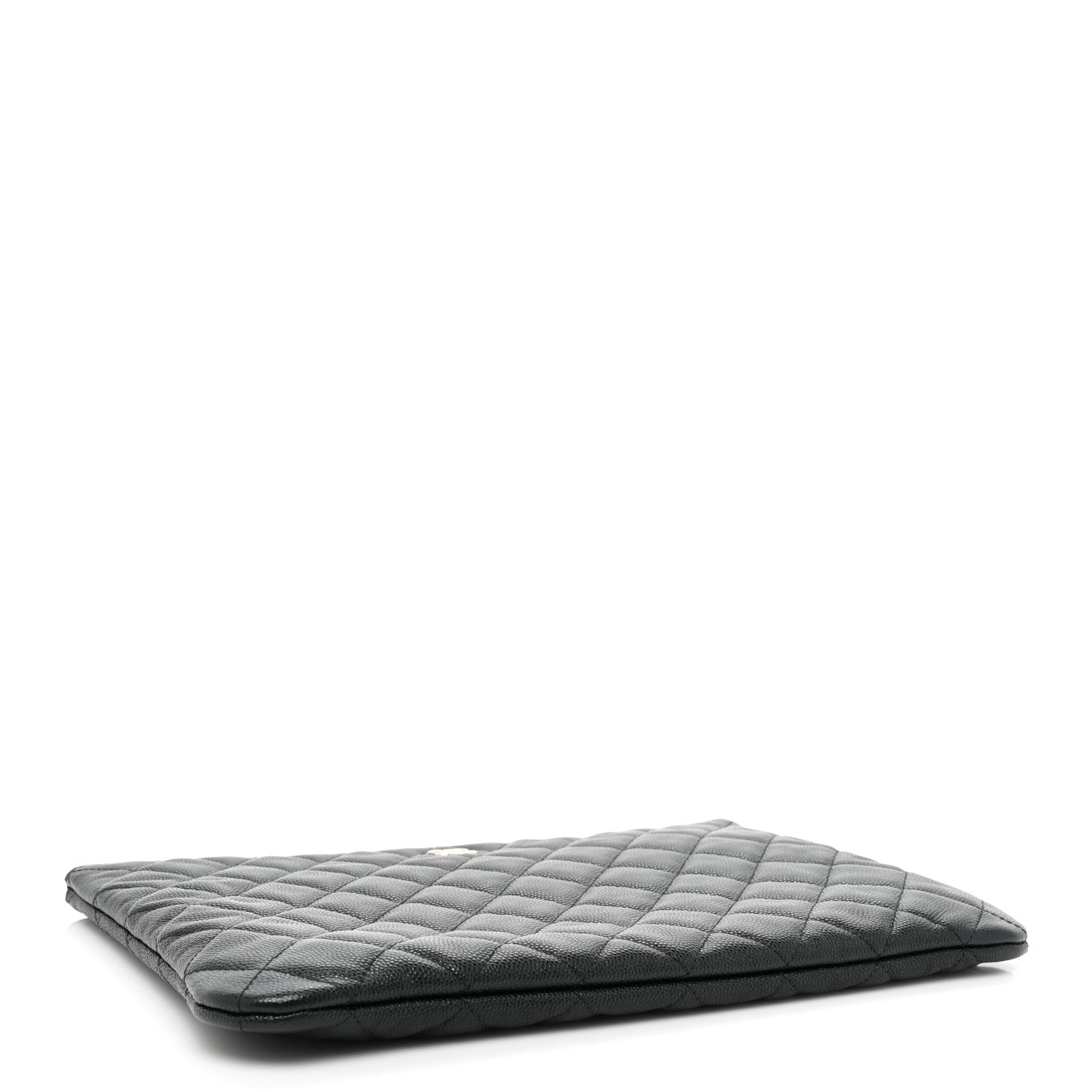 Chanel Caviar Quilted Medium Cosmetic Case Black 4 of 9