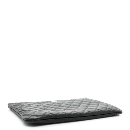 Chanel Caviar Quilted Medium Cosmetic Case Black 4 of 9