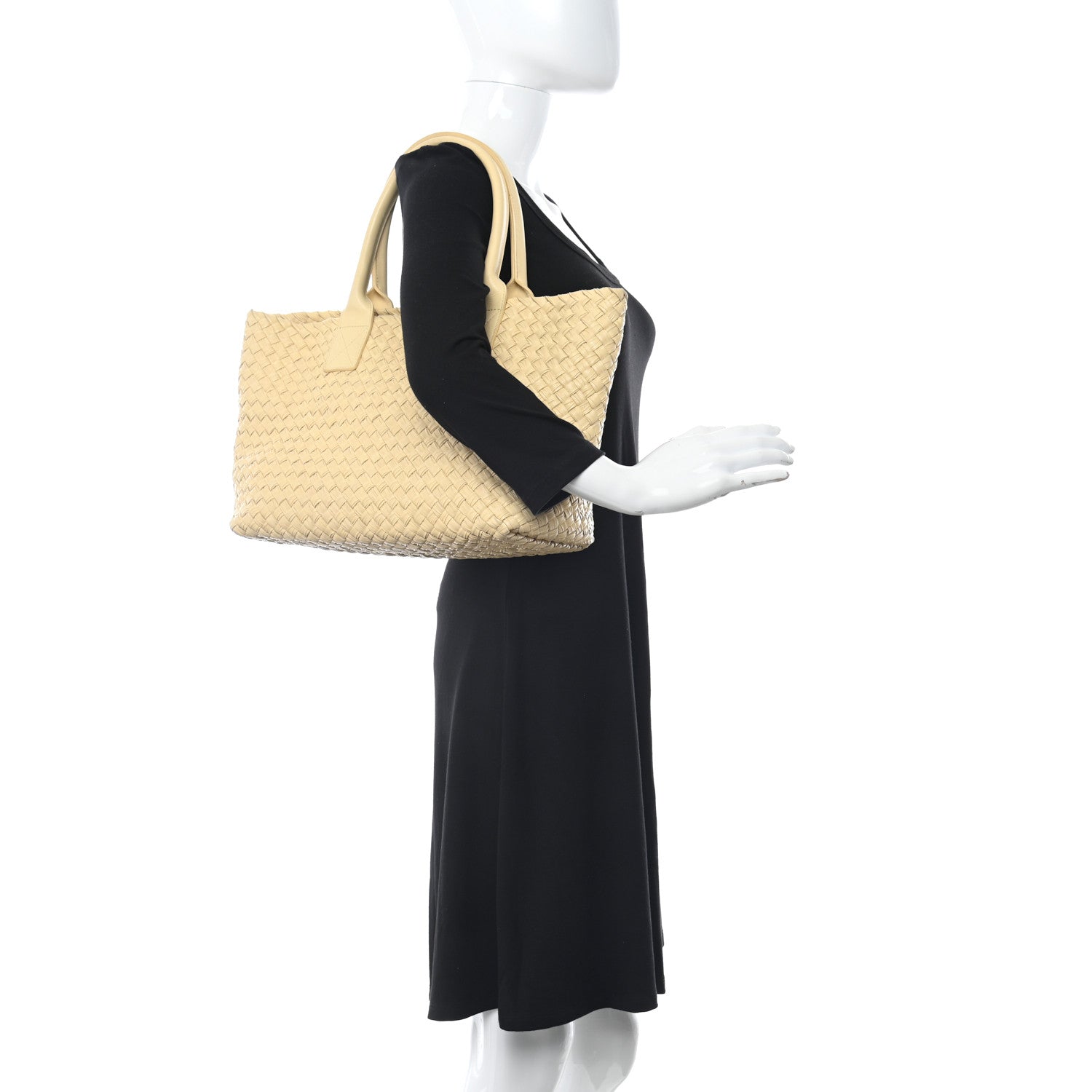 Bottega Veneta Nappa Intrecciato Mini Cabat Paille 2 of 15