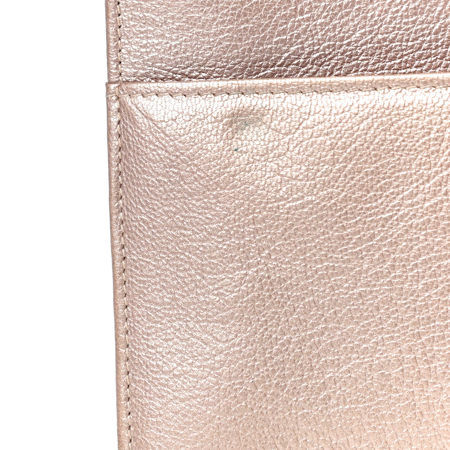Chanel Metallic Goatskin Wallet On Chain WOC Gold 15 of 19