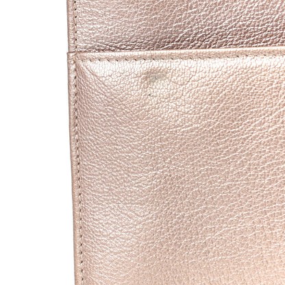 Chanel Metallic Goatskin Wallet On Chain WOC Gold 15 of 19