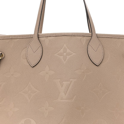 Louis Vuitton Empreinte Monogram Giant Neverfull MM Tourterelle 7 of 12