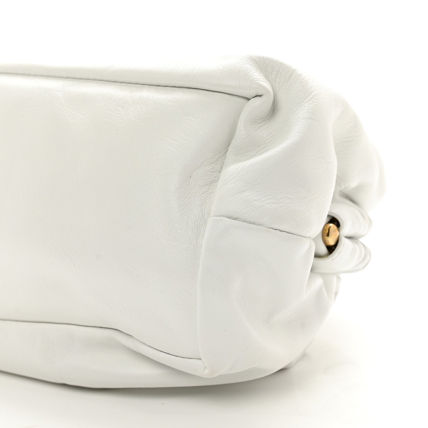 Mansur Gavriel Lambskin Cloud Clutch White 8 of 9