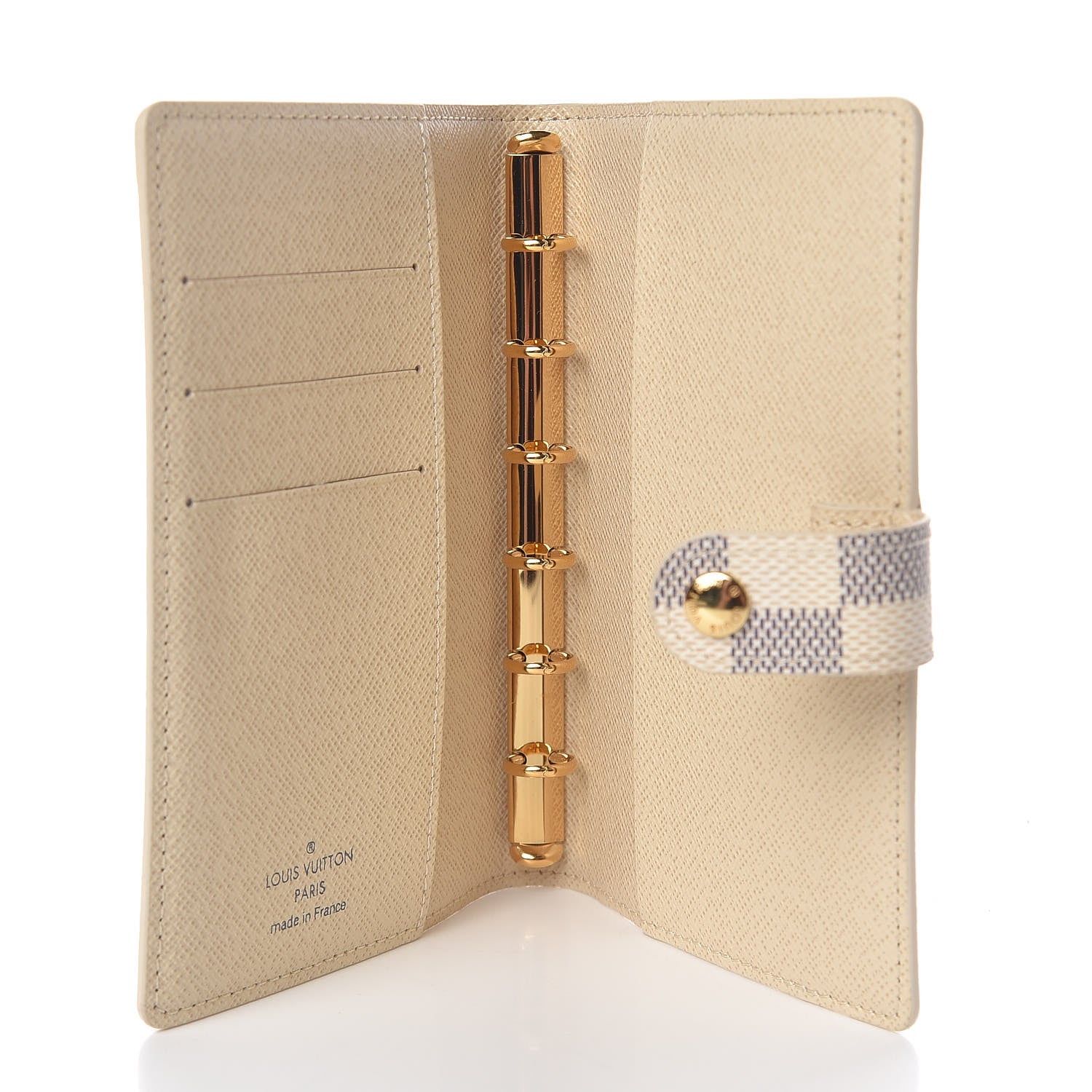 Louis Vuitton Damier Azur Small Ring Agenda Cover 5 of 9