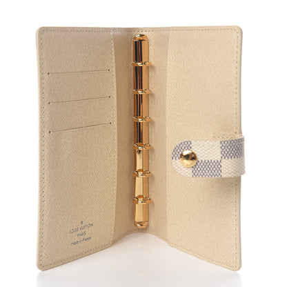 Louis Vuitton Damier Azur Small Ring Agenda Cover 5 of 9