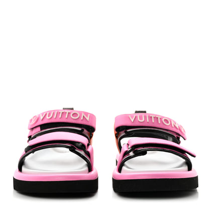 Louis Vuitton Calfskin Monogram Pool Pillow Flat Comfort Sandals 36 Pink 2 of 8