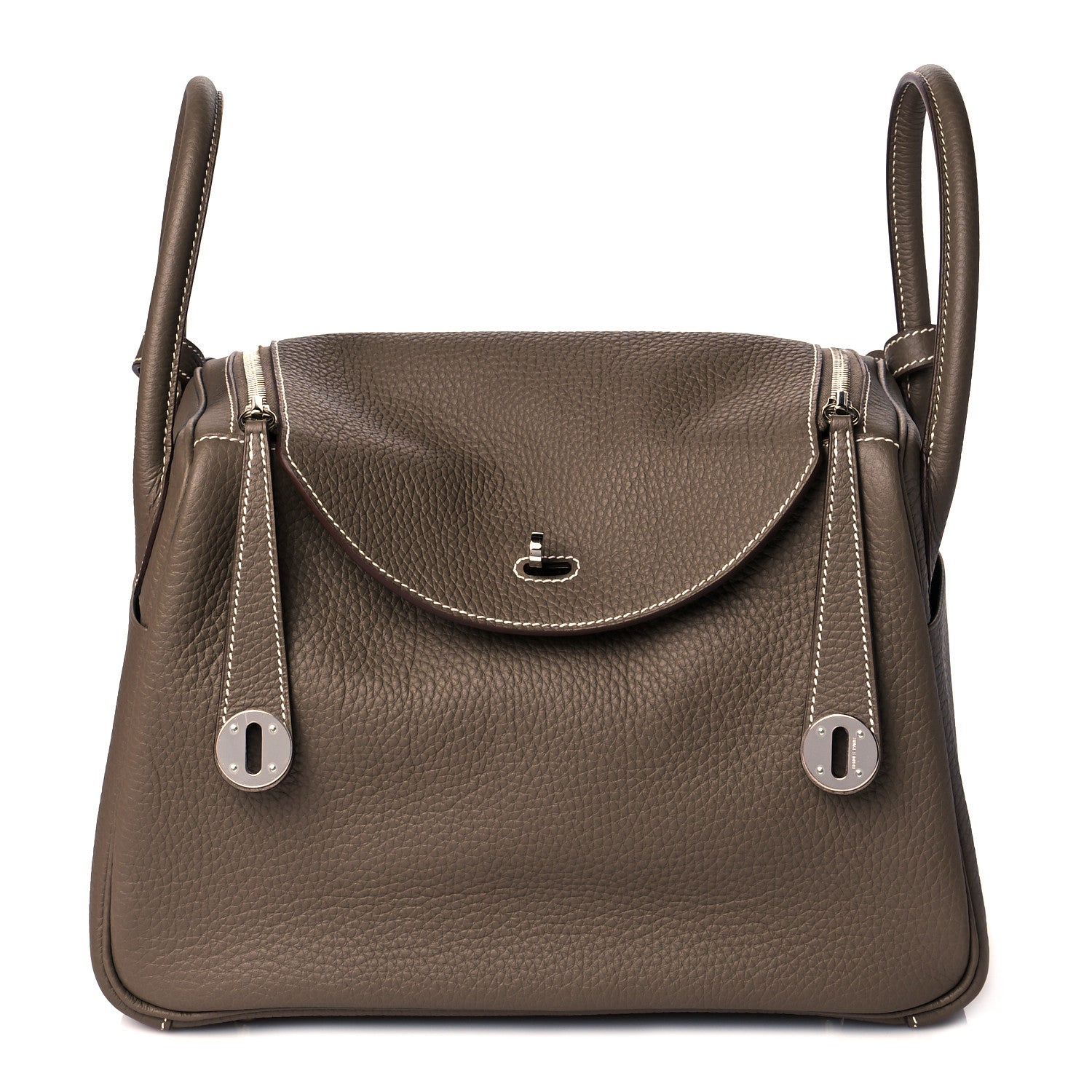 Hermes Taurillon Clemence Lindy 30 Etoupe 1 of 11