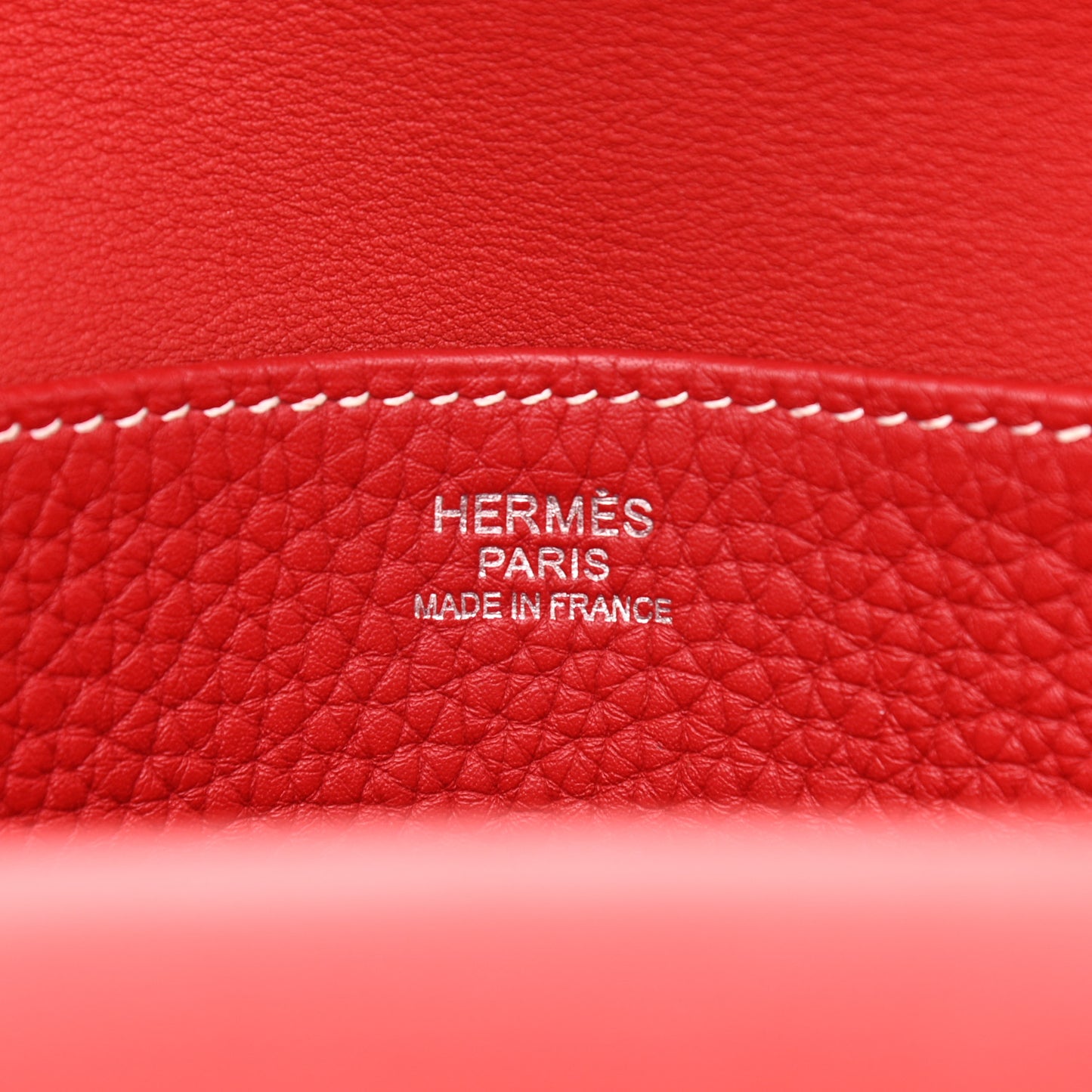 Taurillon Clemence Verso Halzan 31 GM Rouge Casaque Vermillion