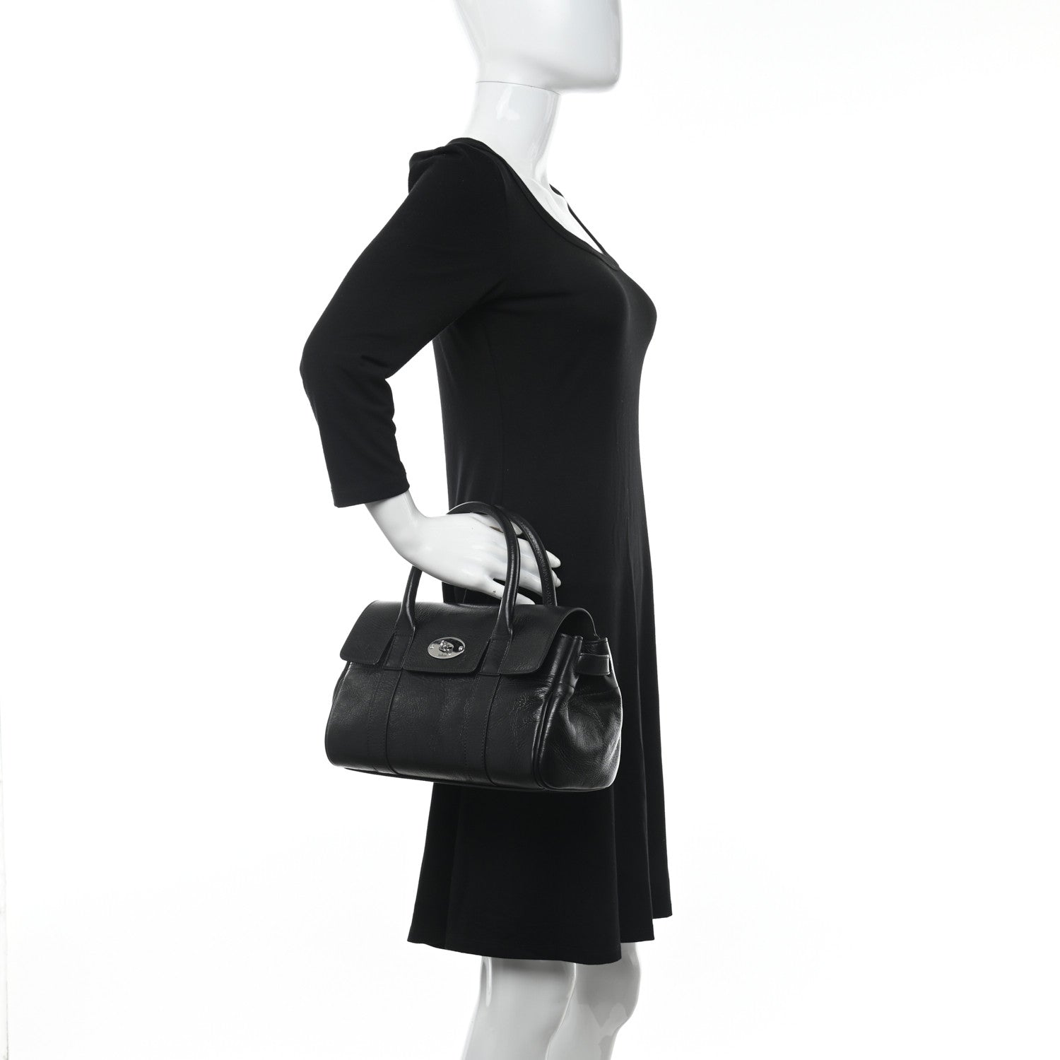 Mulberry Soft Shine Calfskin Small Bayswater Black 2 of 9