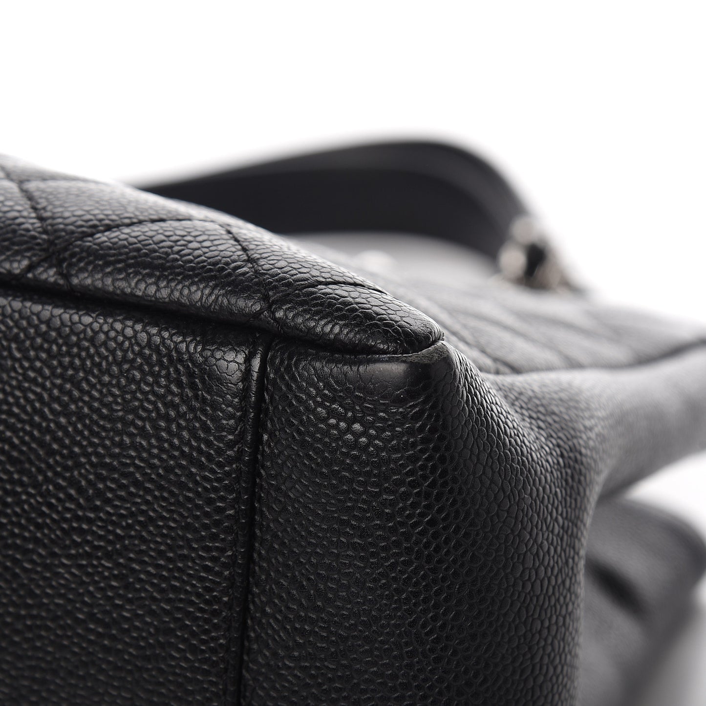 Caviar Quilted Grand Shopping Tote GST Black