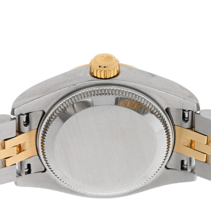Rolex Stainless Steel 18K Yellow Gold Diamond 26mm Oyster Perpetual Datejust Watch Champagne Jubilee 179173 4 of 5