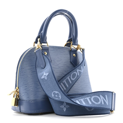 Louis Vuitton Epi Alma BB Denim Blue 3 of 9