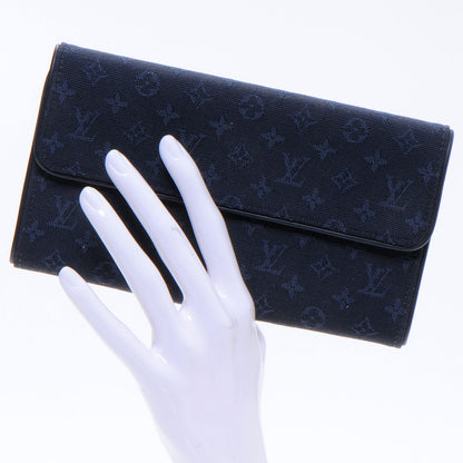 Louis Vuitton Mini Monogram Porte Tresor International Wallet Blue 2 of 7