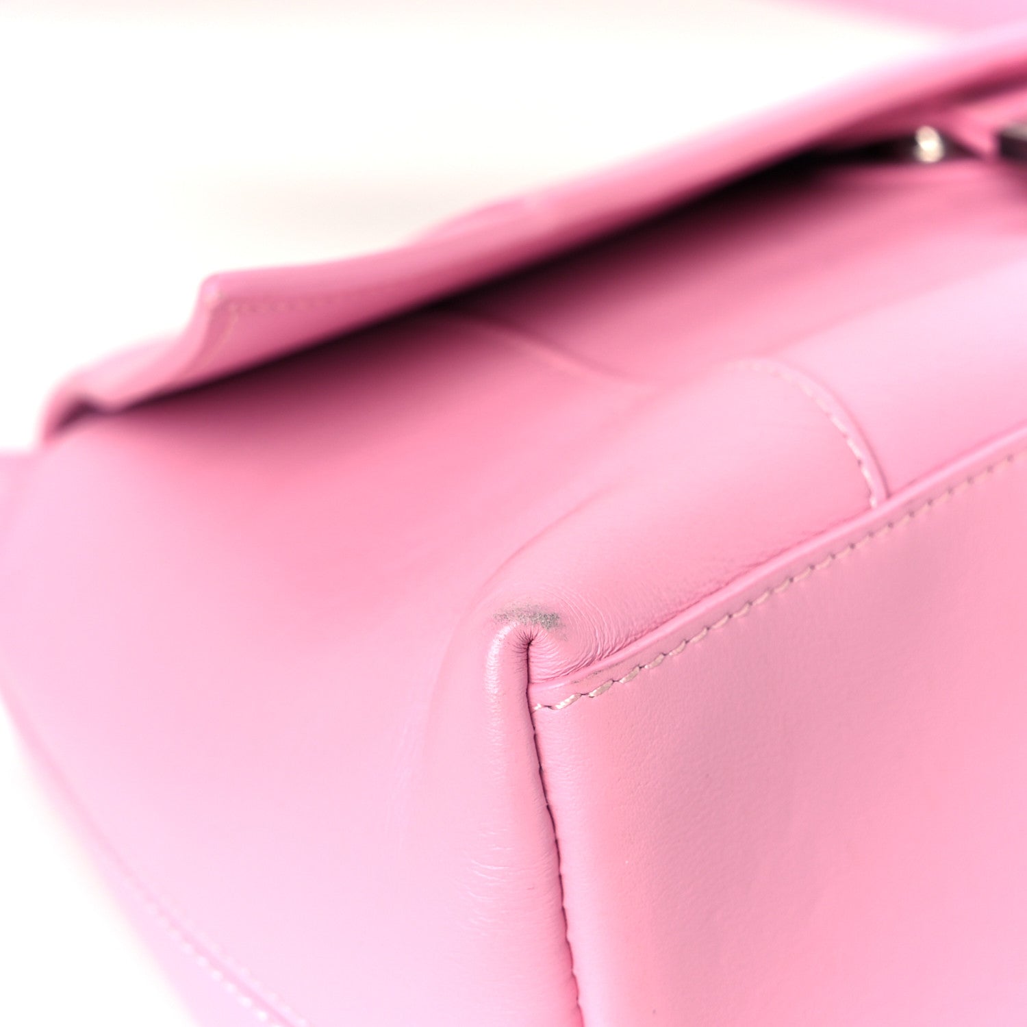 Balenciaga Semi Shiny Smooth Calfskin Small Downtown Shoulder Bag Candy Pink 14 of 14