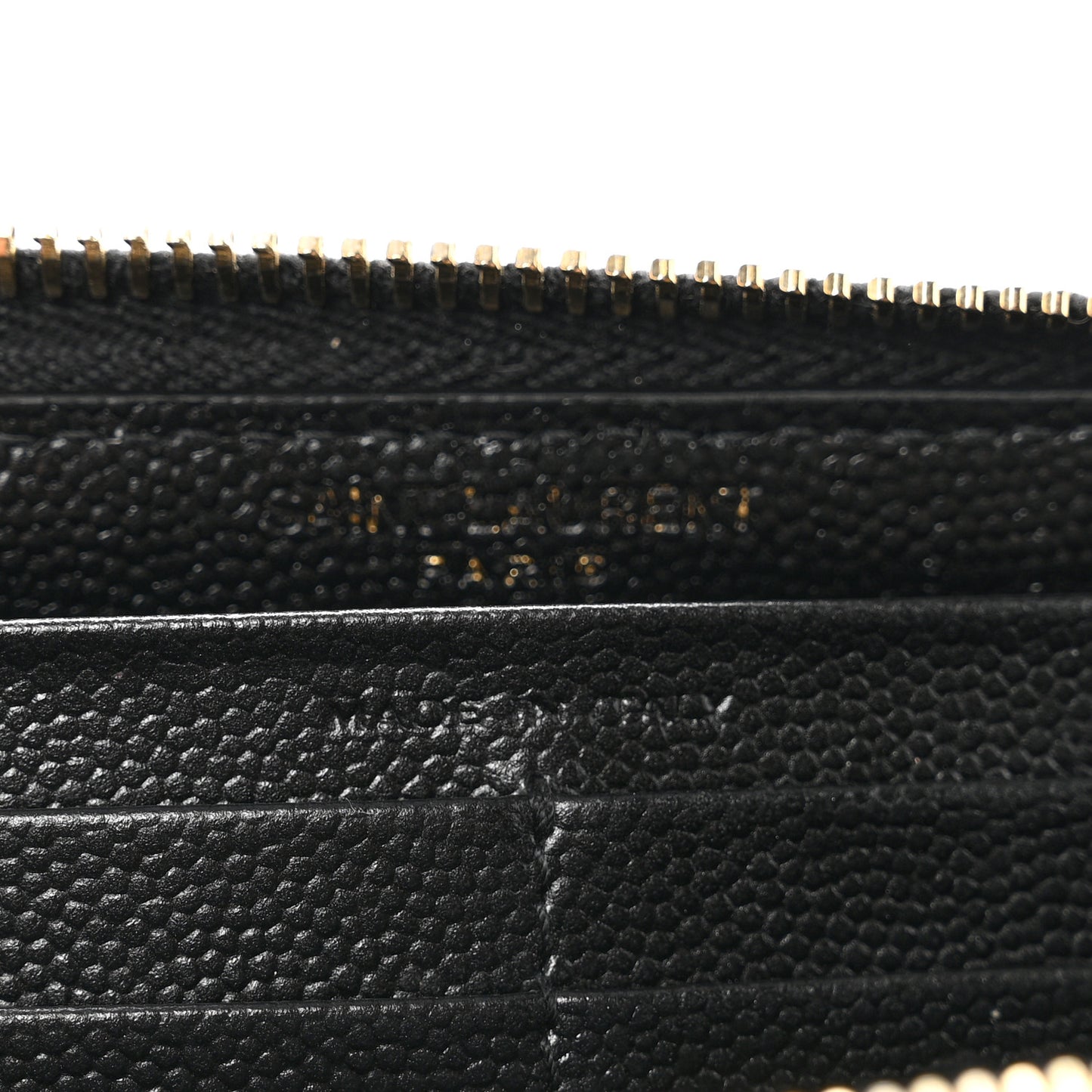 Grain De Poudre Matelasse Chevron Monogram Zip Around Wallet Black