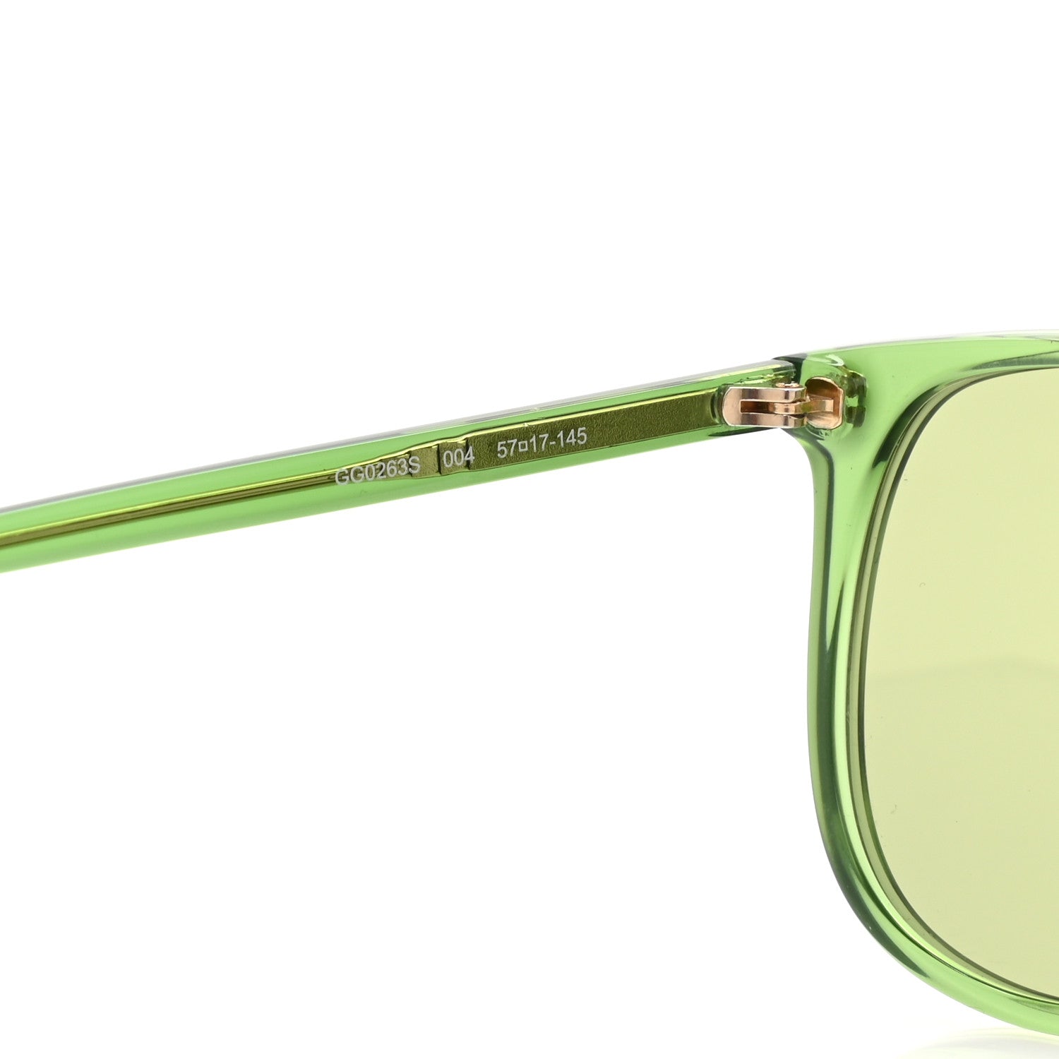 Gucci Acetate Frame Sunglasses GG0263S Green 6 of 8