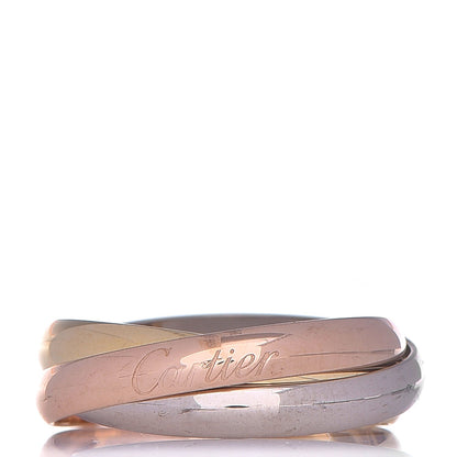 Cartier 18K Pink Yellow White Gold Small Trinity Ring 46 3.75 1 of 7
