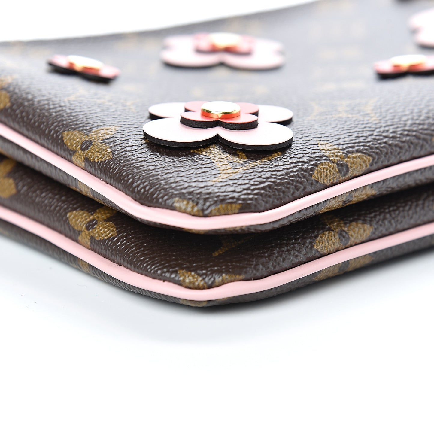 Monogram Blooming Flowers Double Zip Pochette