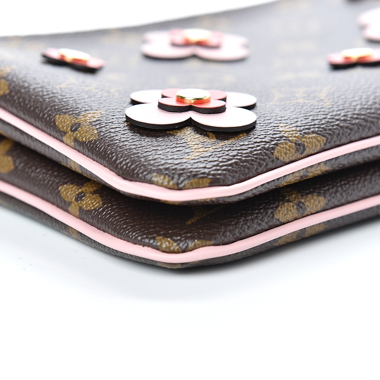 Louis Vuitton Monogram Blooming Flowers Double Zip Pochette 10 of 11