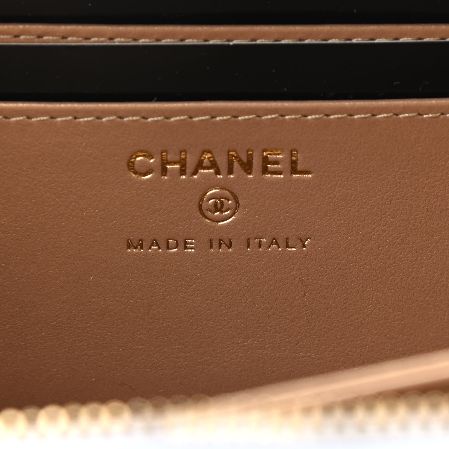 Chanel Lambskin Metal Quilted Mini Vanity Case With Chain White Gold 7 of 8