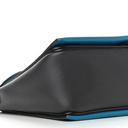 Celine Shiny Smooth Calfskin Medium Frame Shoulder Bag Turchese Liquorice 9 of 11