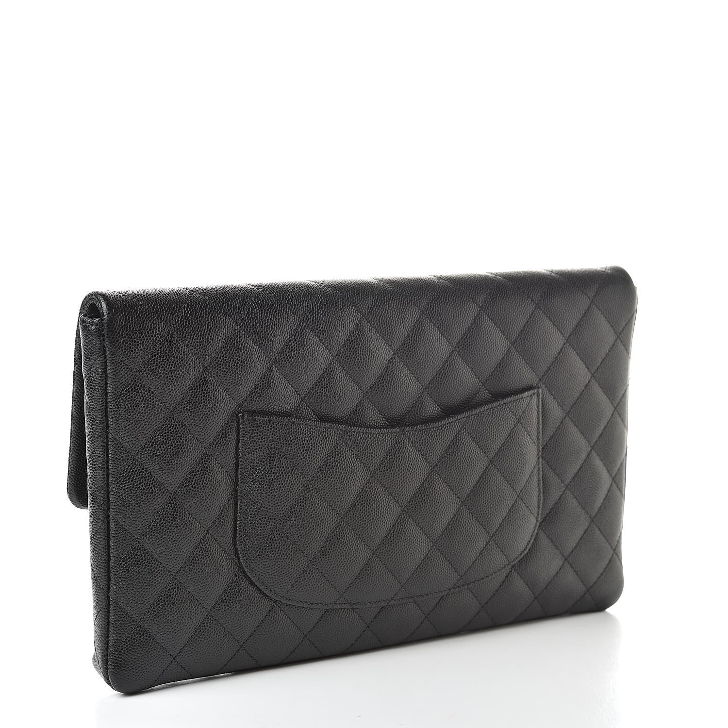 Chanel Caviar Quilted Flap Clutch Black 3 of 7