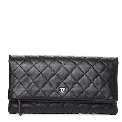 Chanel Lambskin Quilted CC Beauty Clutch Black 1 of 10