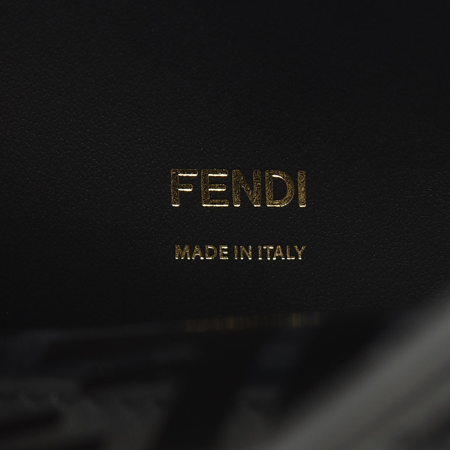 Fendi TPU FF Vitello Century F is Fendi Kan I Shoulder Bag Black 8 of 9