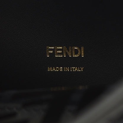 Fendi TPU FF Vitello Century F is Fendi Kan I Shoulder Bag Black 8 of 9