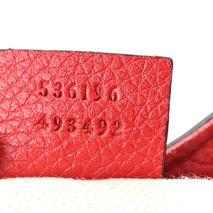 Gucci Pebbled Calfskin Medium Soho Chain Shoulder Bag Tabasco Red 7 of 10