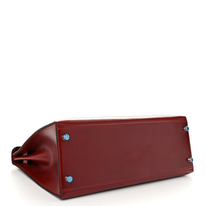 Hermes Tadelakt Kelly Sellier 32 Rouge H 4 of 17