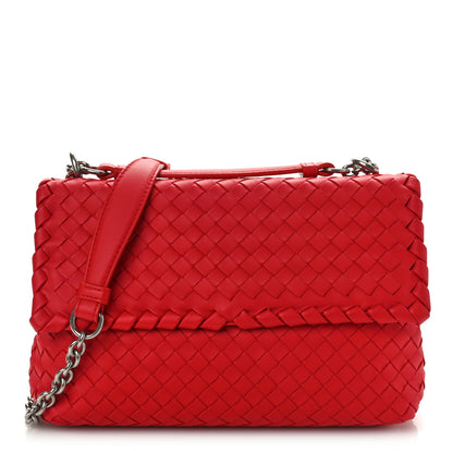 Bottega Veneta Nappa Intrecciato Baby Olimpia Shoulder Bag Vesuvio 1 of 9