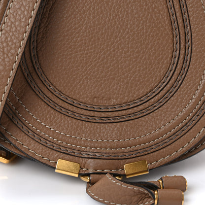 Chloe Calfskin Mini Marcie Round Crossbody Bag Nut 6 of 8