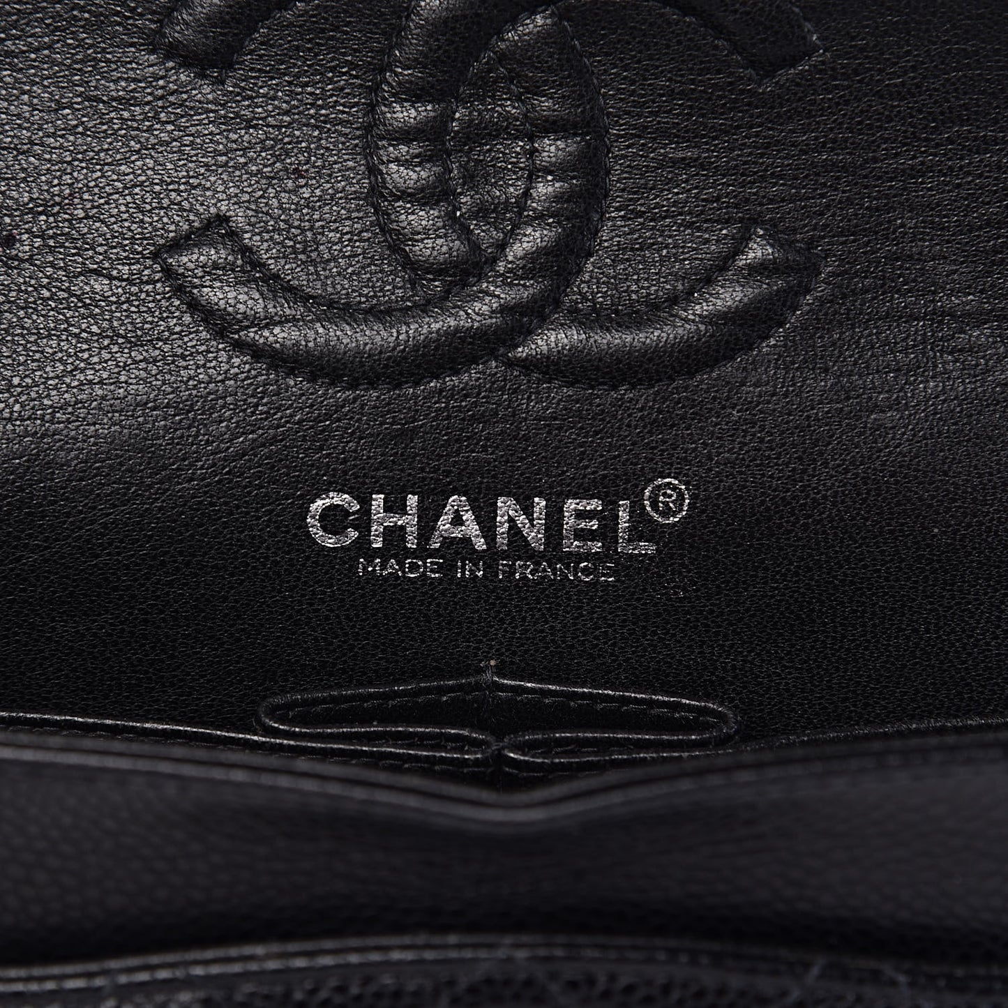 Caviar Quilted Small Double Flap Black