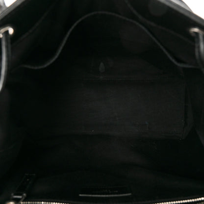 Saint Laurent Calfskin Y Quilted Monogram Medium Loulou Backpack Black 5 of 11