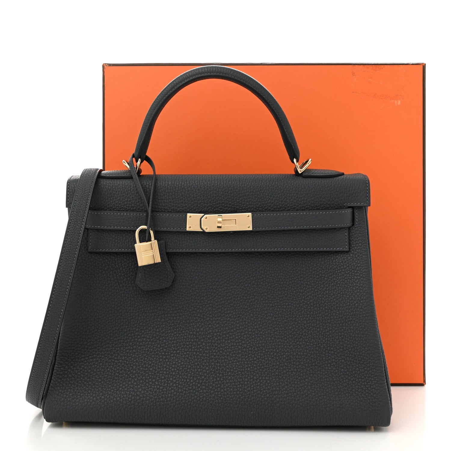 Hermes Togo Kelly Retourne 32 Gris Misty 11 of 11