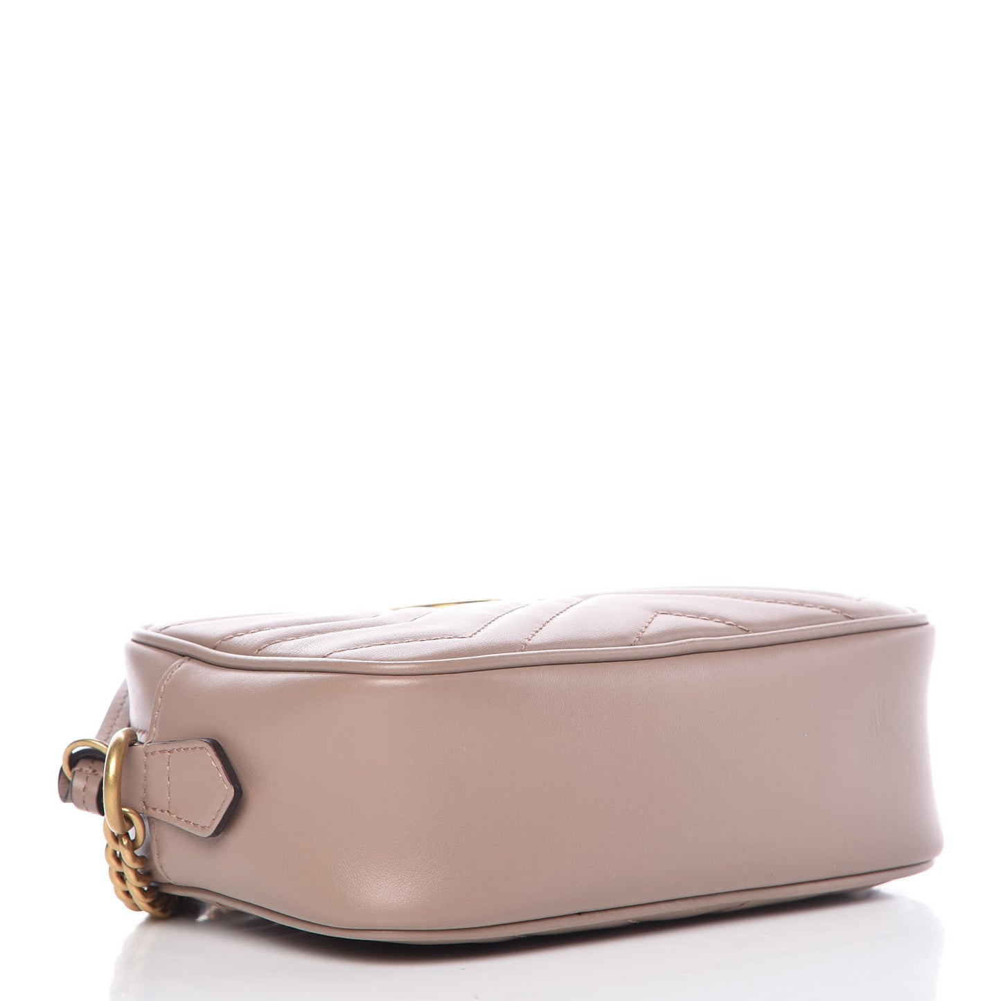 Calfskin Matelasse Mini GG Marmont Chain Shoulder Bag Porcelain Rose