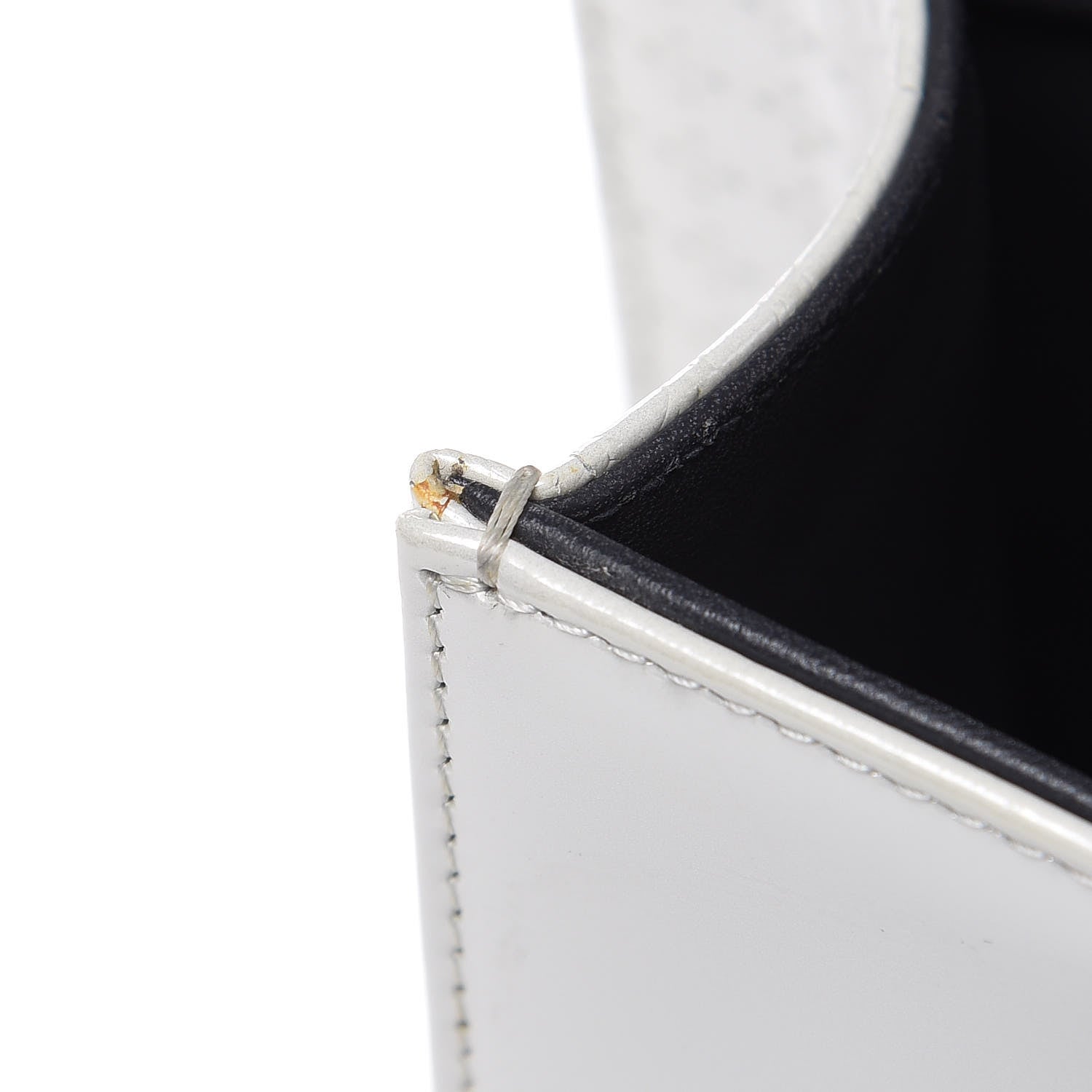 Christian Dior Patent Micro-Cannage Medium Diorama Flap Bag White 14 of 14