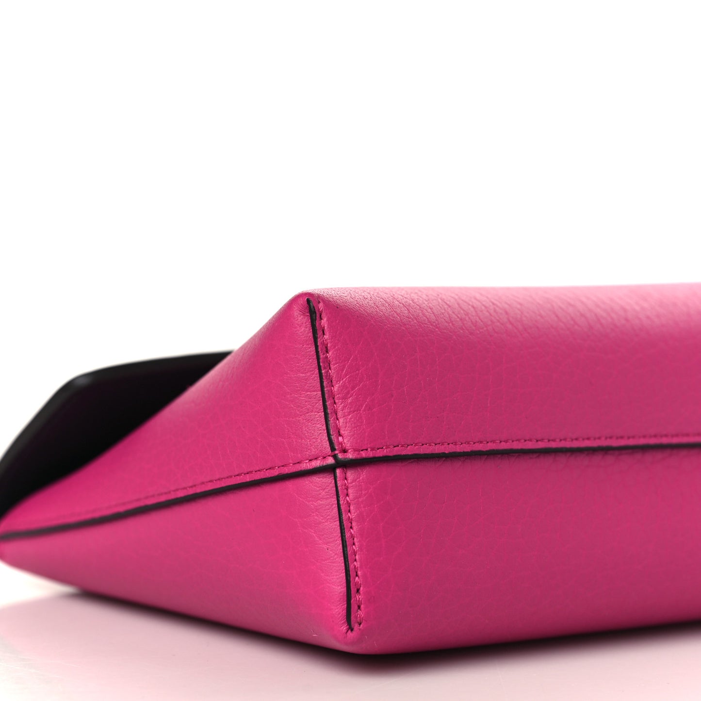 Classic Grain Calfskin Darley Cosmetic Pouch Pink