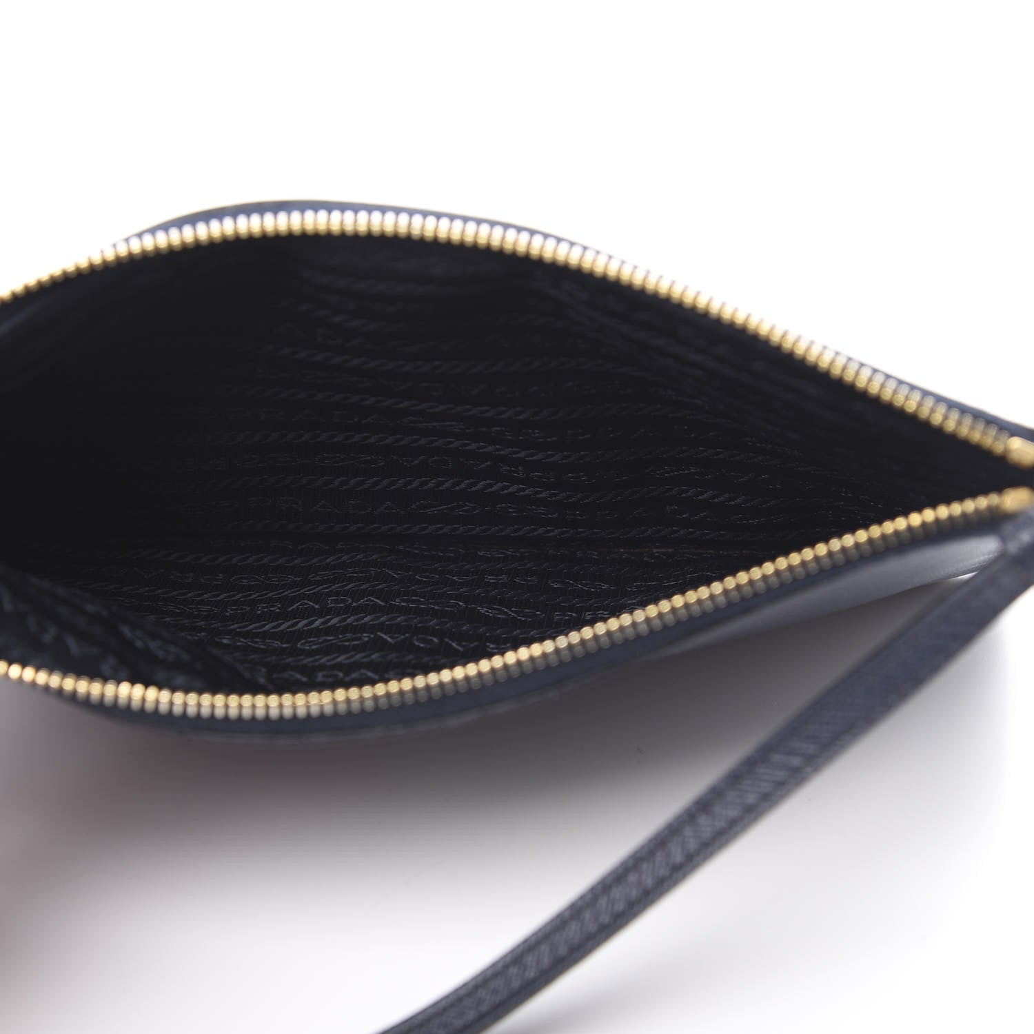 Prada Saffiano Pochette Bag Baltico 5 of 10
