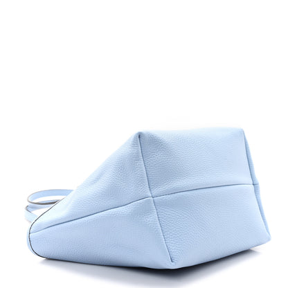 Gucci Grained Calfskin Monogram Small Totissima Reversible Tote Light Blue 14 of 17