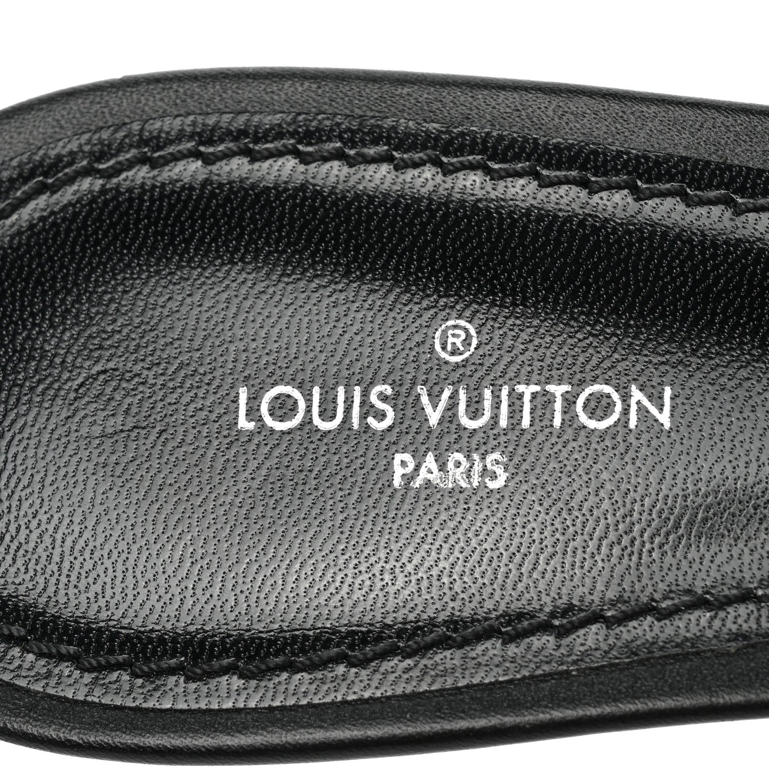 Louis Vuitton Satin Calfskin Citizen Thong Sandal 37 Black 7 of 7