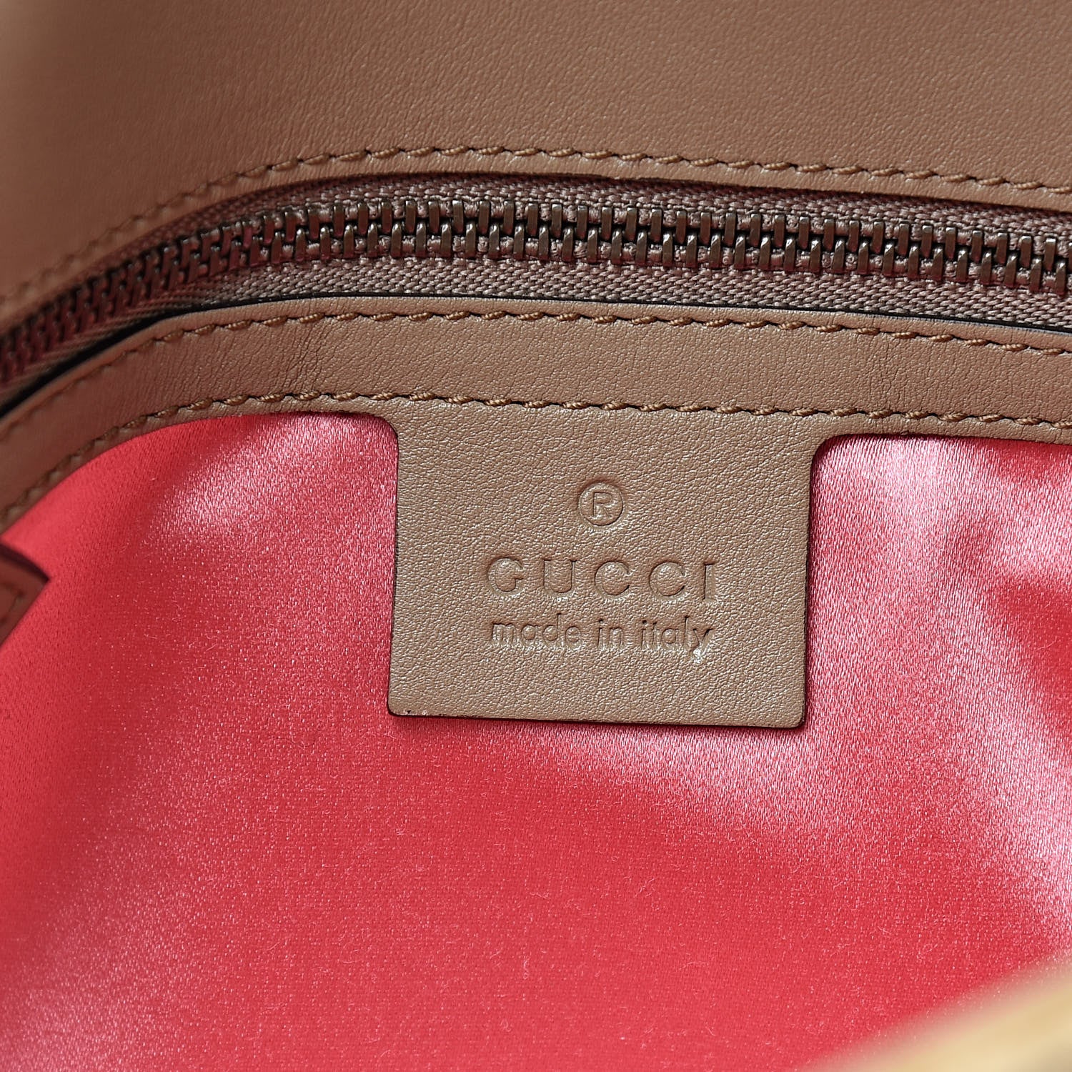 Gucci Velvet Matelasse Small GG Marmont Shoulder Bag Taupe 6 of 15