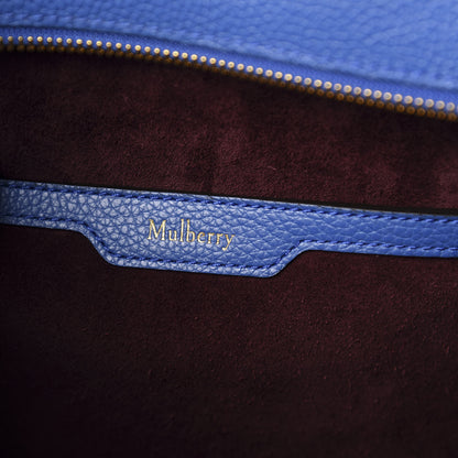 Mulberry Small Classic Grain Small Bayswater Zip Tote Porcelain Blue 6 of 9