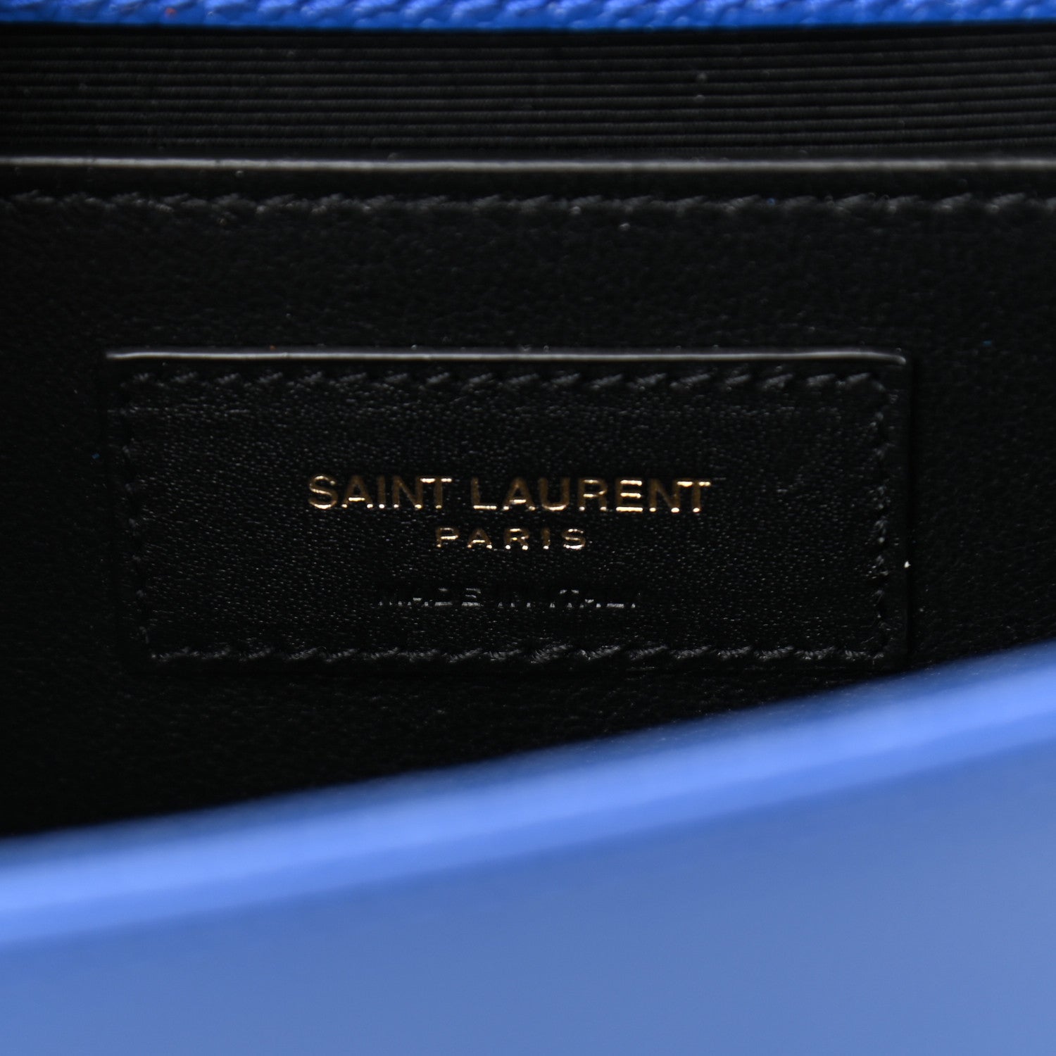 Saint Laurent Grain De Poudre Small Classic Monogram Kate Satchel Royal Blue 6 of 9
