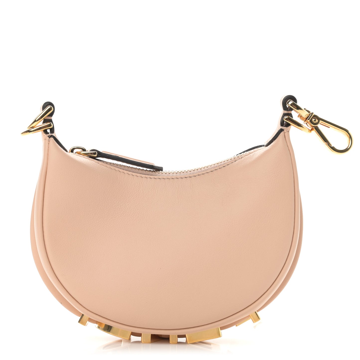 Vitello Grace Matte Nano Fendigraphy Hobo Charm Light Rose
