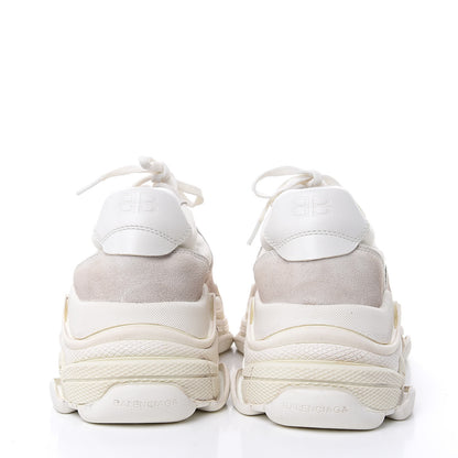 Balenciaga Nylon Suede Mens Triple S 2.0 Sneakers 44 White 5 of 8