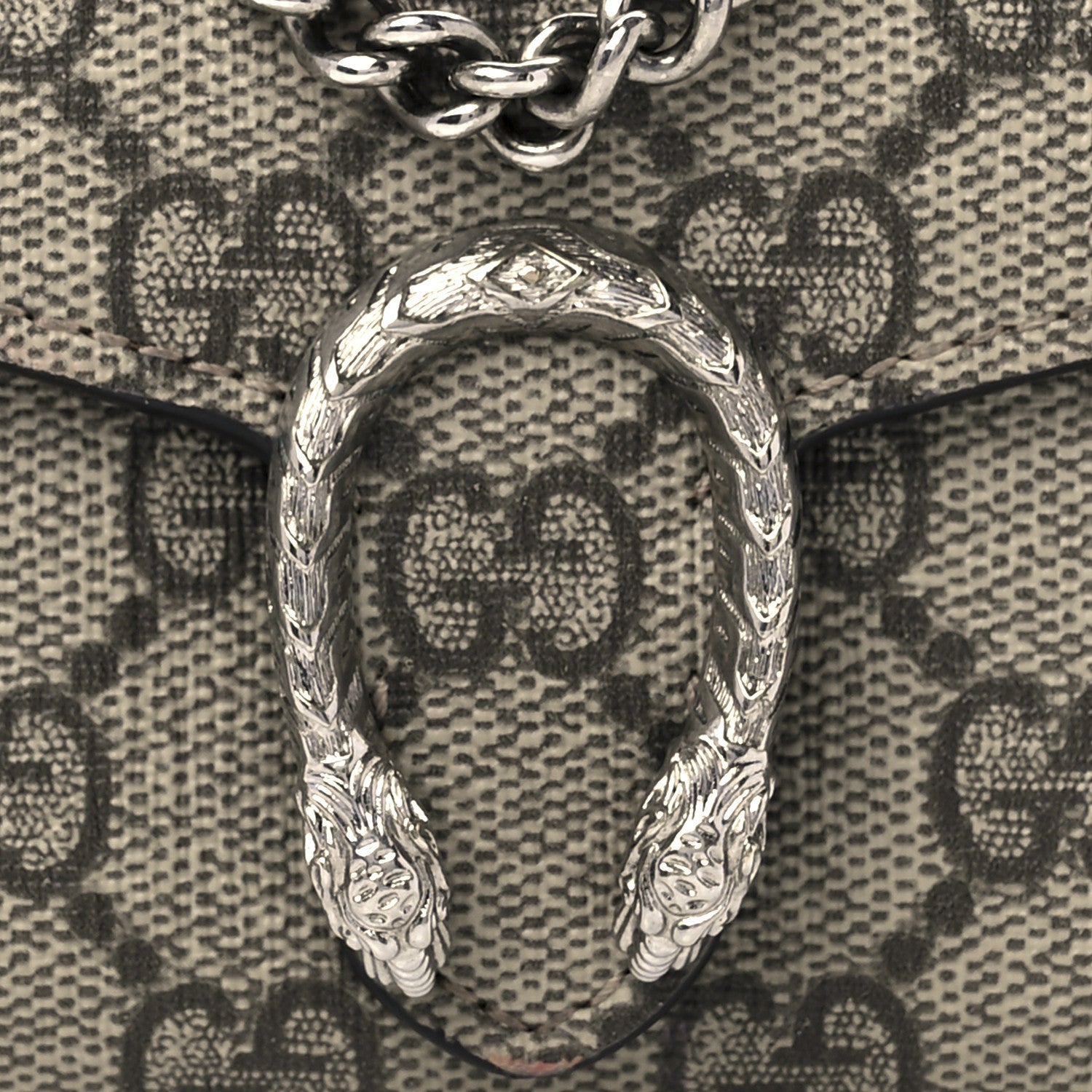 Gucci GG Supreme Monogram Dionysus Coin Purse Taupe 7 of 12